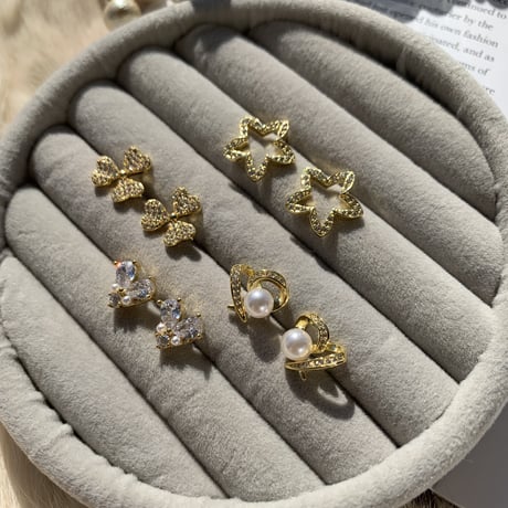 star flower stone mini pierce