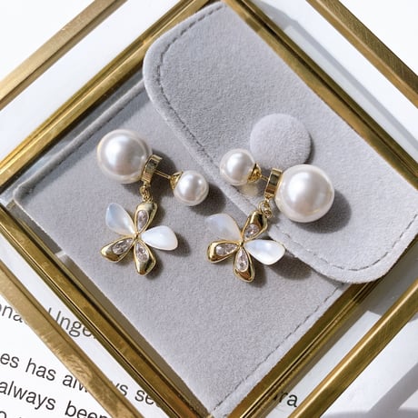 flower pearl catch  pierce