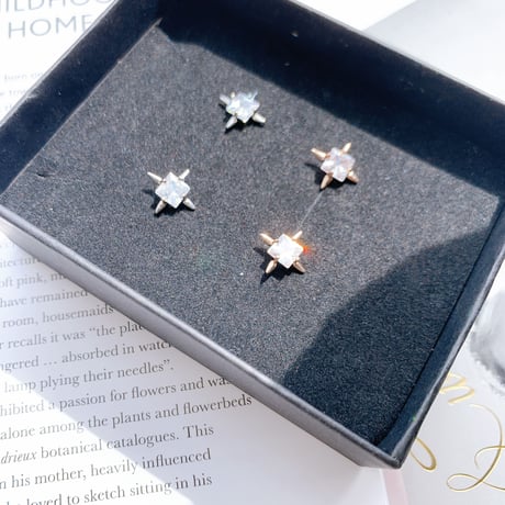 studs × square stone pierce