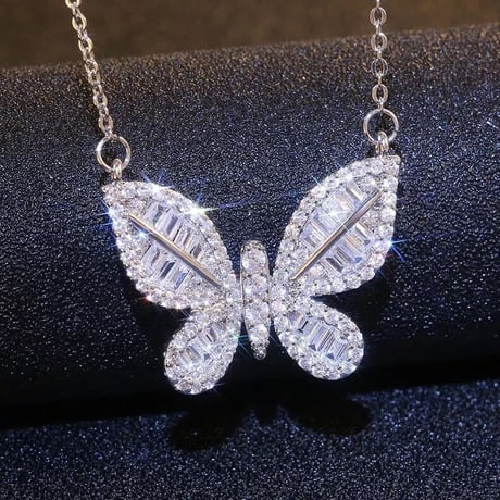 butterfly stone necklace