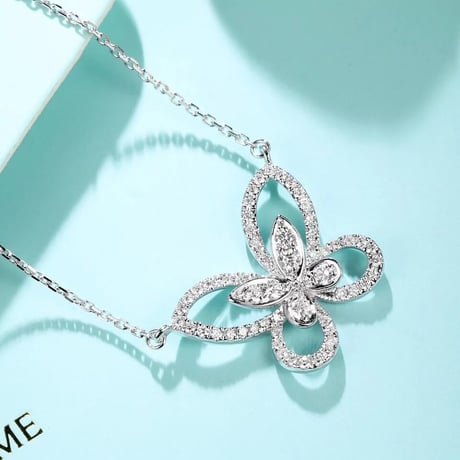double butterfly necklace