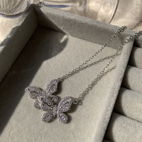 double butterfly necklace