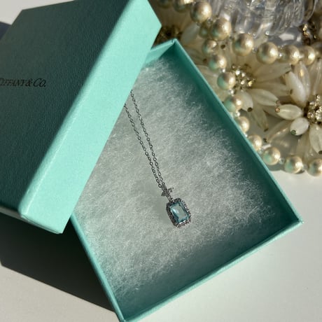 square blue stone necklace