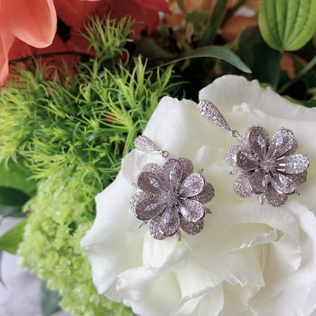 flower shine stone pierce