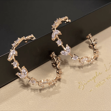 stone hoop pierce