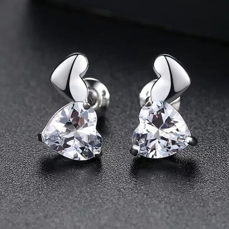 double heart mini pierce