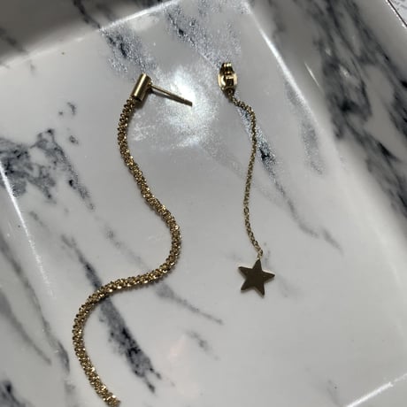star chain × chain long  pierce