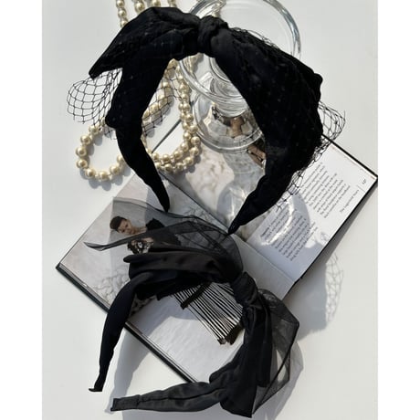 tulle ribbon hair  band