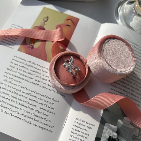 butterfly stone ring