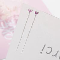 heart long chain pierce