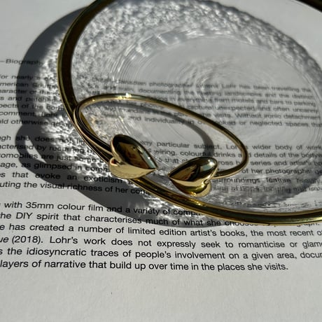 double heart bangle