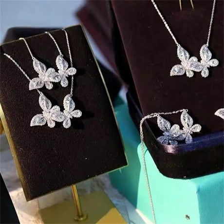 double butterfly necklace