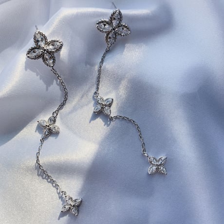 flower stone long chain pierce