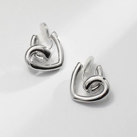 heart hoop pierce/earring