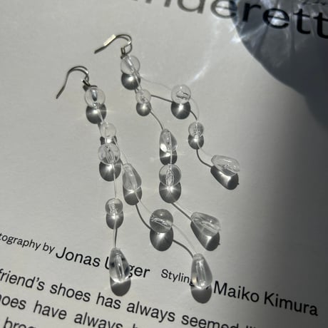 clear long hook pierce