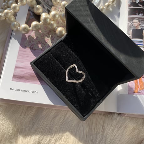 heart stone  ring