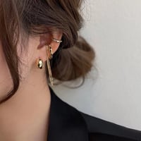 simple hoop pierce ＋ear cuffs 3set