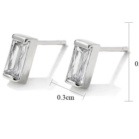 square mini stone point pierce