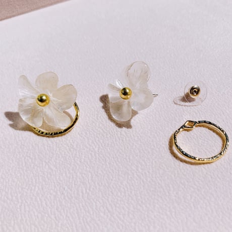 flower loop 2way pierce
