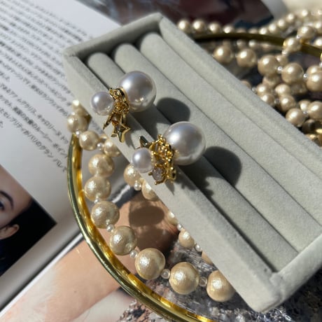 charm pearl catch pierce