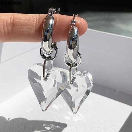 heart clear loop pierce