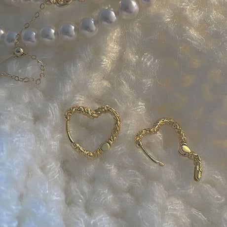 heart mini hoop pierce