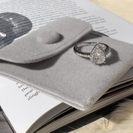 zirconia drop stone ring