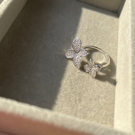 zirconia stone open ring