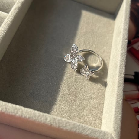 zirconia stone open ring