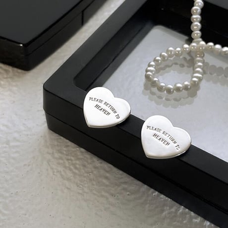 silver heart metal pierce
