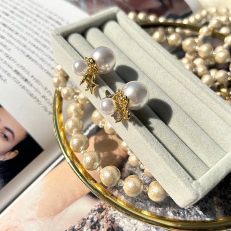charm pearl catch pierce