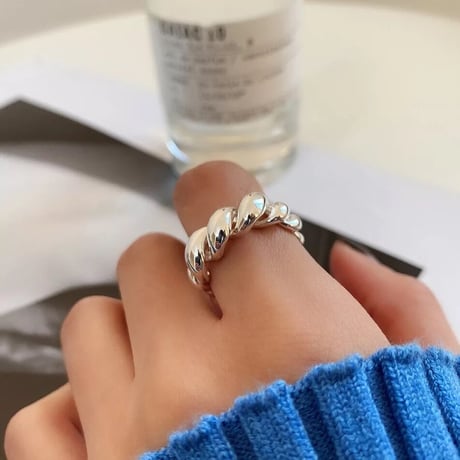 twist gold open ring