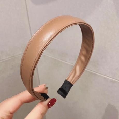 leather hair band