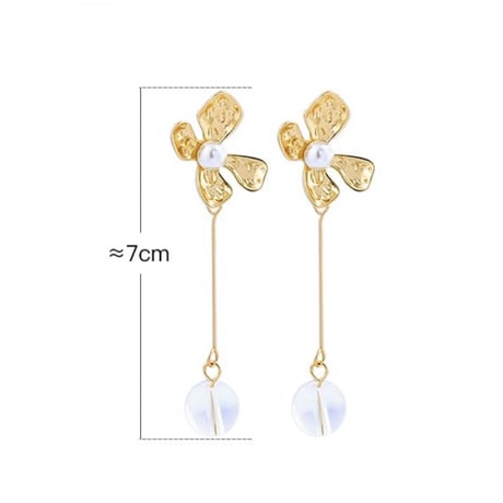 goldflower  clear long pierce