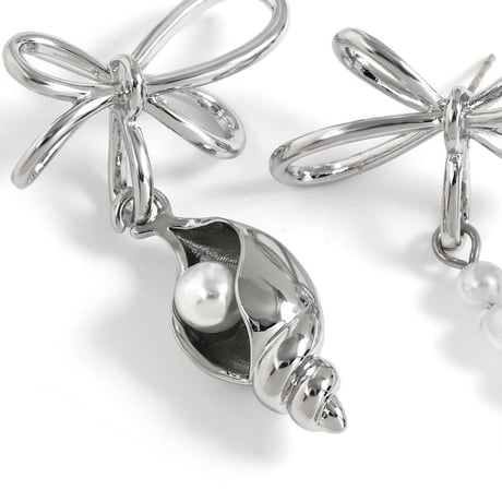 shell  pearl asymmetry pierce