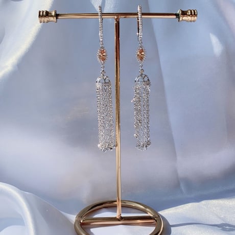 tassel stone long pierce