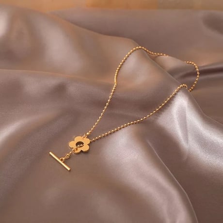 flower bowl chain necklace