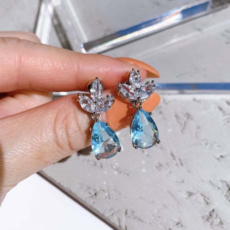 blue drop stone pierce