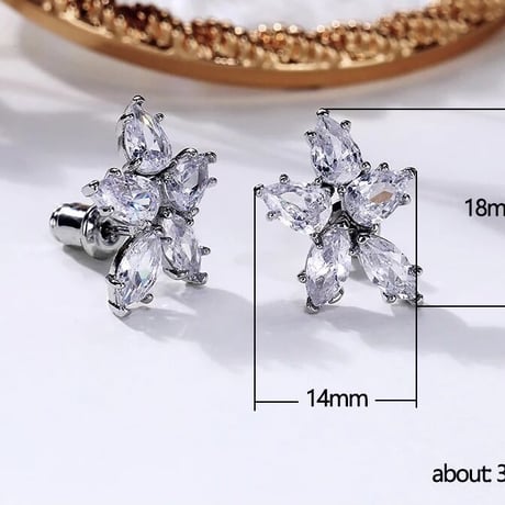 zirconia stone jewelry pierce
