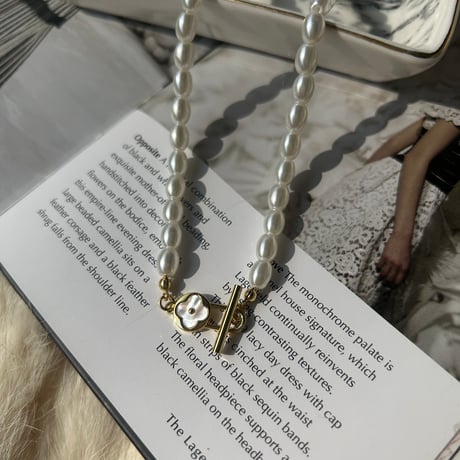 shell flower pearl necklace