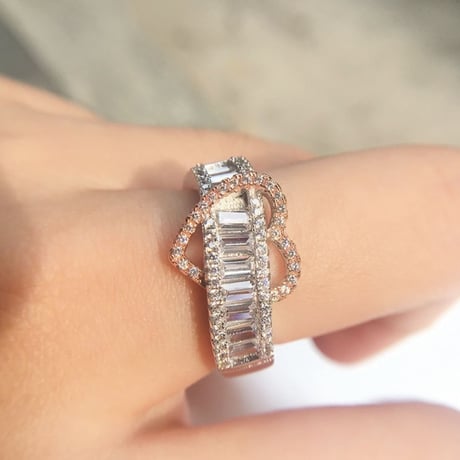 lovely heart  ring