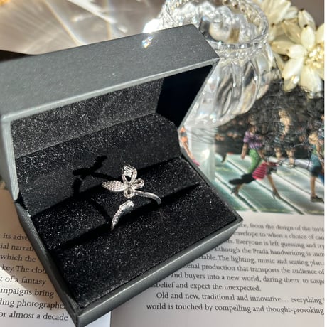 butterfly stone open ring
