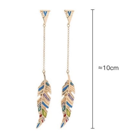 feather long pierce