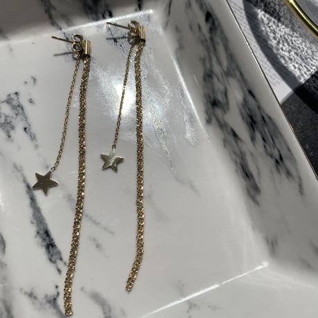 star chain × chain long  pierce