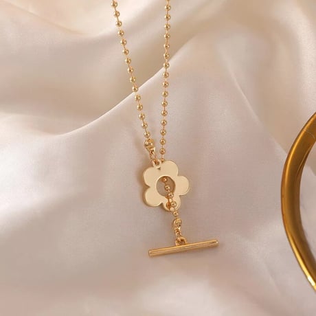flower bowl chain necklace