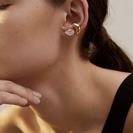 drop stone ear cuffs