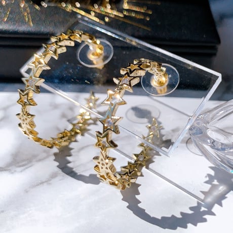 star hoop  pierce
