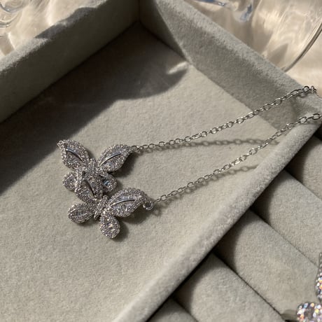 double butterfly necklace