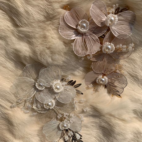flower see-through hair accessory