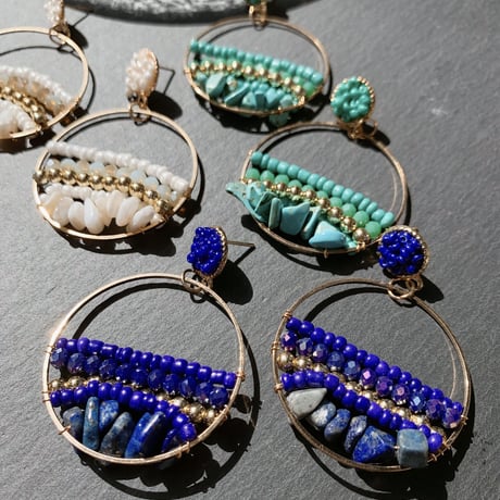natural ston × bees pierce
